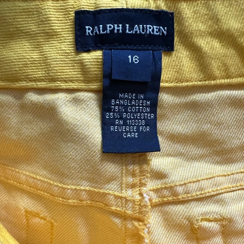 Ralph Lauren Bright Yellow Jean Shorts